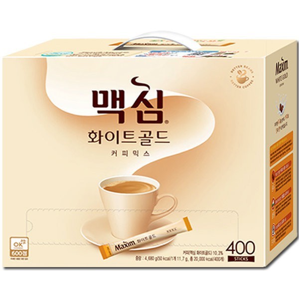 맥심 화이트골드 커피믹스 400T: 42800원 쿠폰가~